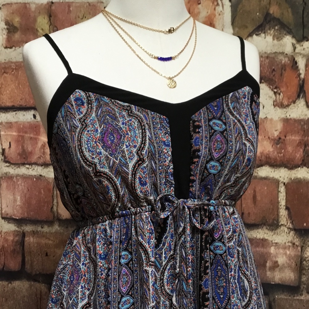 Doe & Rae Chiffon Empire Waist Maxi Dress - Size S